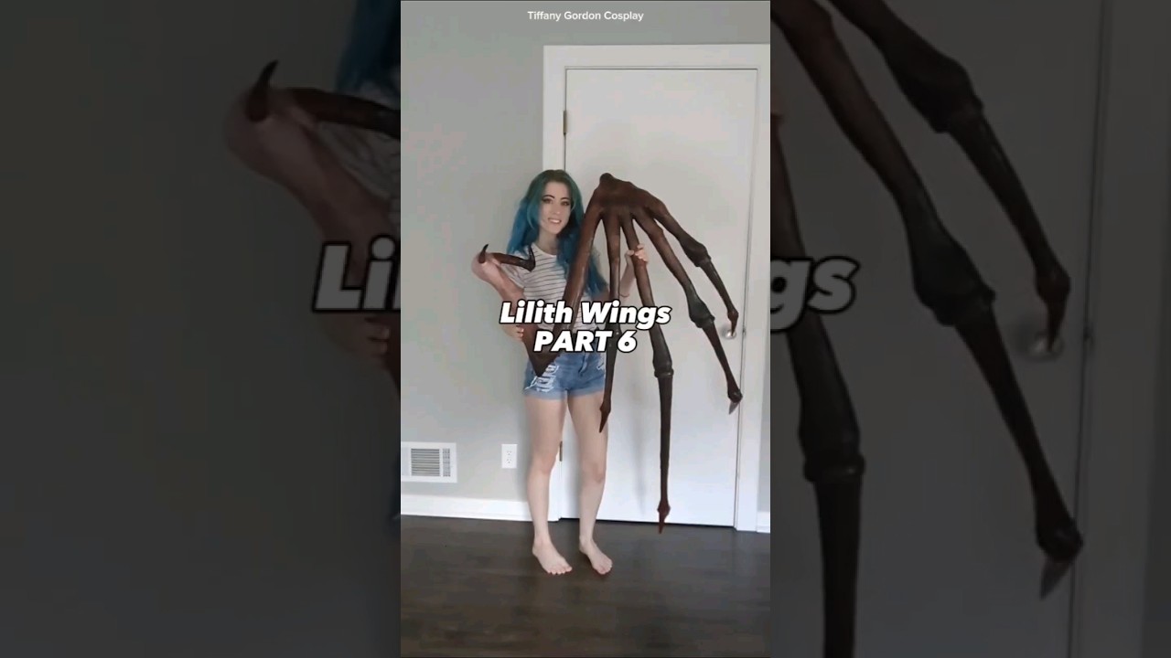 Making Large Wings for a Lilith Cosplay from Diablo! PART 6 #cosplay #painting #diablo