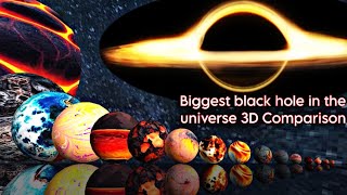 Biggest Black holes Vs Largest Stars size comparison