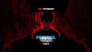Khatarnak Banna Hai? Follow These 4 Sigma Rules&quot; Dark Psychology Tricks #psychology #shorts