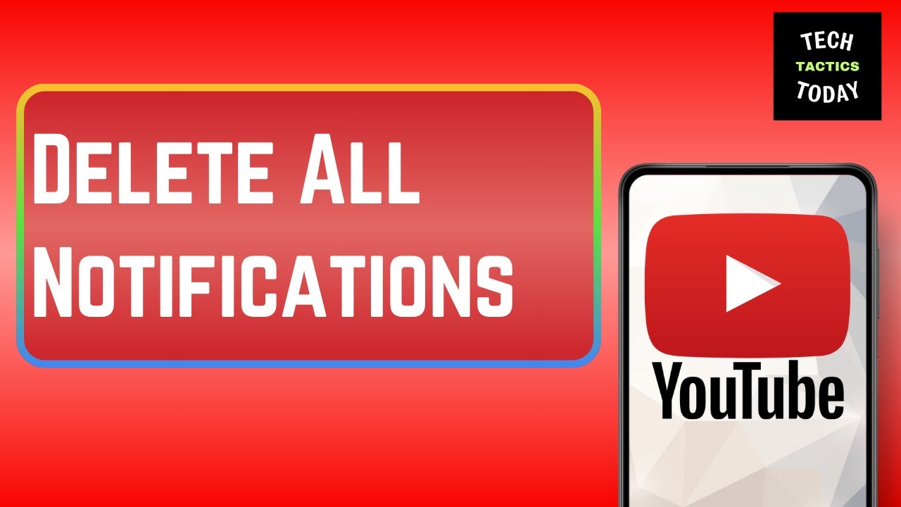 How To Delete All Notifications on Youtube ONLY Way YouTube