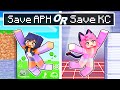 Save aphmau or save kc in minecraft