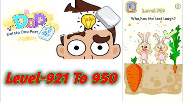 Dop 2 (Delete one part) Level-921 To 950 puzzles games viral video #viralvideo #puzzlegame #gamplay 
