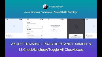 Axure Tutorial-Practices and Examples: 18.Check/Uncheck/Toggle All Checkboxes