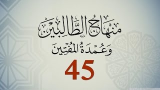 متن منهاج الطالبين وعمدة المفتين للنووي - الجزء 45