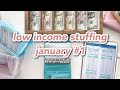 cash envelope stuffing | january #1 | low & variable income budget | sinking funds