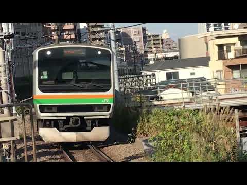 【湘南新宿ライン逗子行き】E231系K-30編成+E231系U60編成普通逗子行き　武蔵小杉駅到着