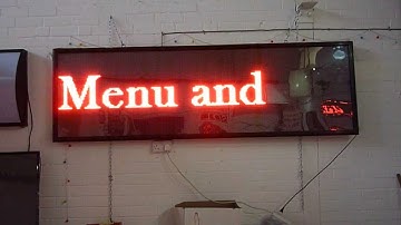 LED Scrolling Sign (235 x 75 cm) FULL COLOUR -- LEDExpress UK