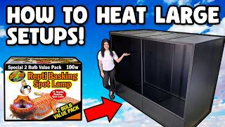 How To Heat a Large Reptile Enclosure!