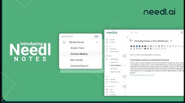 Introducing Needl.ai Notes - No more switching between apps to take notes