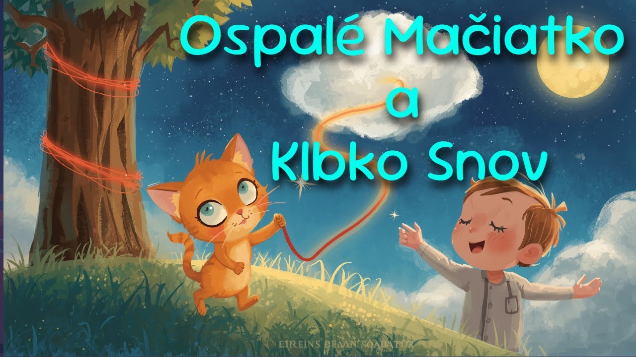 🐱 Ospalé Mačiatko a Klbko Snov -🌈Nestimulačná Rozprávka s pozitívnymi afirmáciami na Dobrú Noc 💤