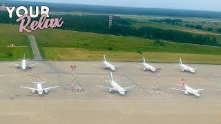 Взлет Самолета Airbus A320 В Аэропорту Домодедово. Пристегните Ремни!