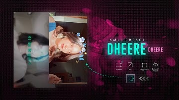 Dheere Dheere Chupke Mere Instagram Reels Video Editing | Ae Inspired Alight Motion Preset Edit