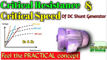 Explain CRITICAL RESISTANCE & CRITICAL SPEED of DC Shunt Generator - Electrical Interview Question