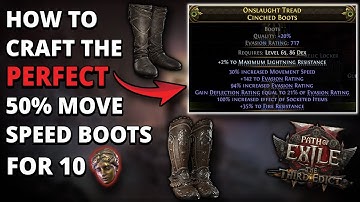 How to Deterministically Craft 50% Movement Speed Boots in Path of Exile 2 - Boots Crafting Guide