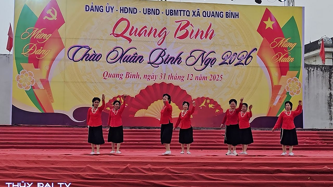 Nhảy dân vũ Người đến từ Triều Châu, ĐVN Hội Nàng dâu họ Hoàng nhà Hương Vân xã Xuân Giang, TQ