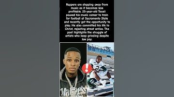 Toosii Quits Rap for Football?! This Move Shocked Everyone! #toosie #nfl #shorts #viralvideo