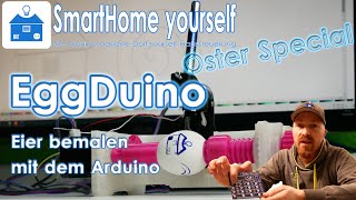 Painting Easter eggs with an Arduino - (EggDuino, EggBot, SpheroBot...)
