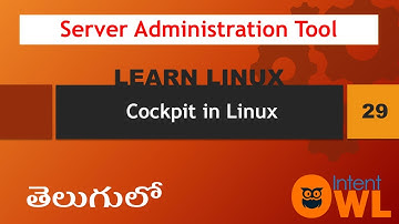Cockpit web interface explained in Telugu | Learn Linux | 29