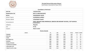 PSEB 10th Result 2024 Kaise Dekhe ? How To Check Punjab Board 10th Result 2024 ? PSEB Result 2024