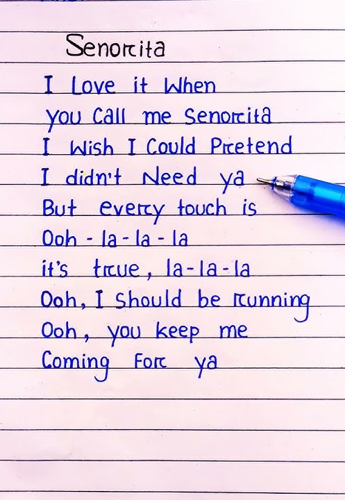 Señorita Lyrics - Shawn Mendes, Camila Cabello #lyrics #shorts