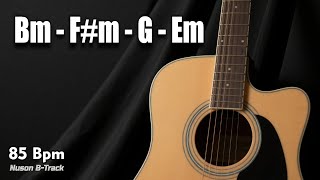 Bold Desire (B Minor) Romantic Groove Acoustic Backing Track 142