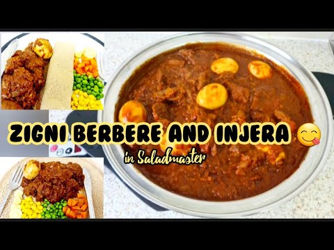 Zigny ZIGNI BERBERE AND INJERA IN SALADMASTER l HOW TO COOK ERITREAN ...