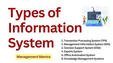 Types of Information System | Information System Types