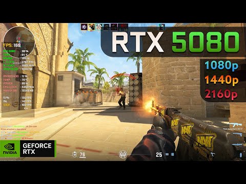 RTX 5080 | Counter-Strike 2 | 1080p, 1440p, 4K Very High