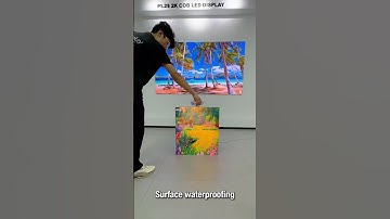 COB P1.56 Floor LED Screen standing on it waterproof #leddisplay #smarttv#led#screen#panels