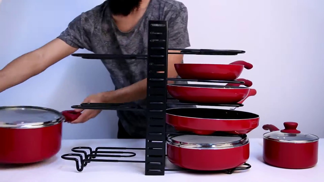 Kitchen Pot Organizer Rack - Easy to Assemble in 3 DIY Methods in Less