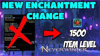 Community Win Enchantments (Dual Stats) CHANGED Item Level 1500 - Neverwinter M25