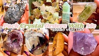 Pack Crystal Orders with Me | Crystal Studio Vlog 024 #coldbrewcrystals