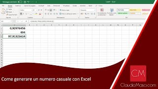 How to Generate a Random Number with Excel | Claudio Masci screenshot 1