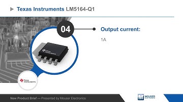 Texas Instruments LM5164/LM5164-Q1 Synchronous Buck DC/DC Converters — New Product Brief | Mouser