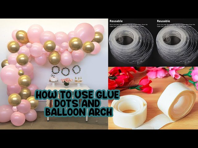 Balloons Glue Dots Double Side, Adhesive Tape Dots 100 Pairs