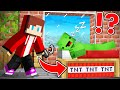 How jj pranked mikey using creative mode in minecraft  maizen jj and mikey