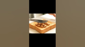 Toast spread ASMR #relaxing #oddlysatisfying #trendingasmr #aishorts #toastasmr #mukbang