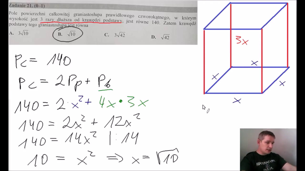 Matura z Matematyki 2017 - Poziom Podstawowy - rozwiązania - zadanie 21