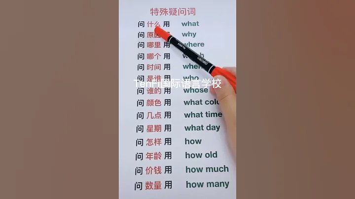 一分钟学英语，学会英语没问题；特殊疑问词语学习 - 天天要闻