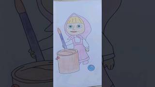 Masha and the Bear shorts coloring mashaandthebear