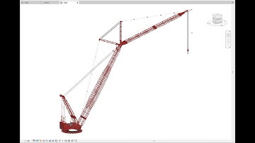 Revit Family Parametric Ringger Crane PTC 35-DS (1600ton)