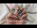 TWICE &quot;The Feels&quot; Inspired Nail Art | Long Natural Nails #selfnail