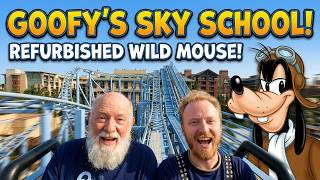 Goofys Sky School Pov Riding On The Refurbished Wild Mouse Roller Coaster