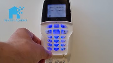 How to set the time and date on a Lightsys panel (Narrow keypad)