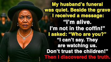 At My Husband’s Funeral I Got a Message: “I Am Still Alive — Trust No One!”💔| Emotional Family Story