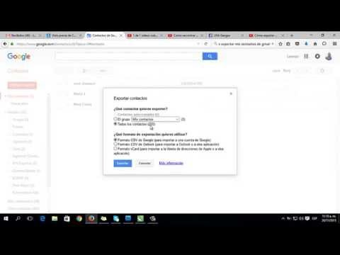 Exportar contactos gmail 2019