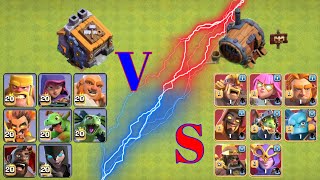 BH Troops VS Super Troops | Clash Of Clans |