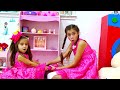 Nastya e Mia fazem novos vestidos para a festa da princesa  Compartilhe brinquedos