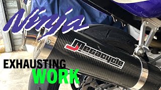 1997 Kawasaki ZX7R Exhaust Update - Insta360 ACEPro #zx7r #superbike #retrosuperbike