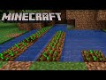 building a farm (+ very chaotic night) MINECRAFT